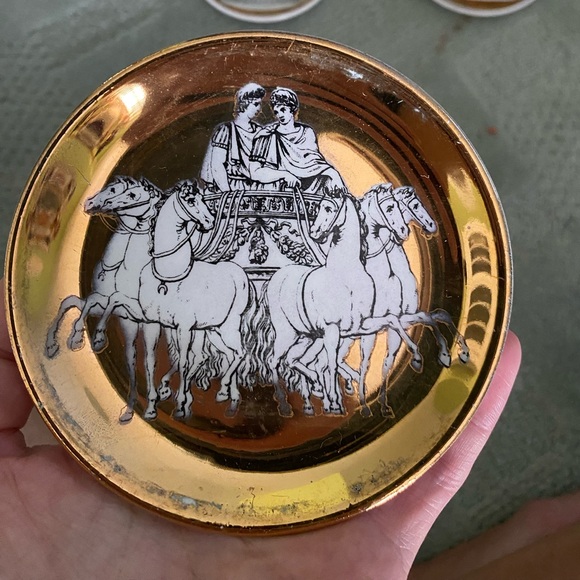 Authentic Fornasetti Mid-Century Coaster Set of 7 (Italy, 1960s) - Picture 9 of 9